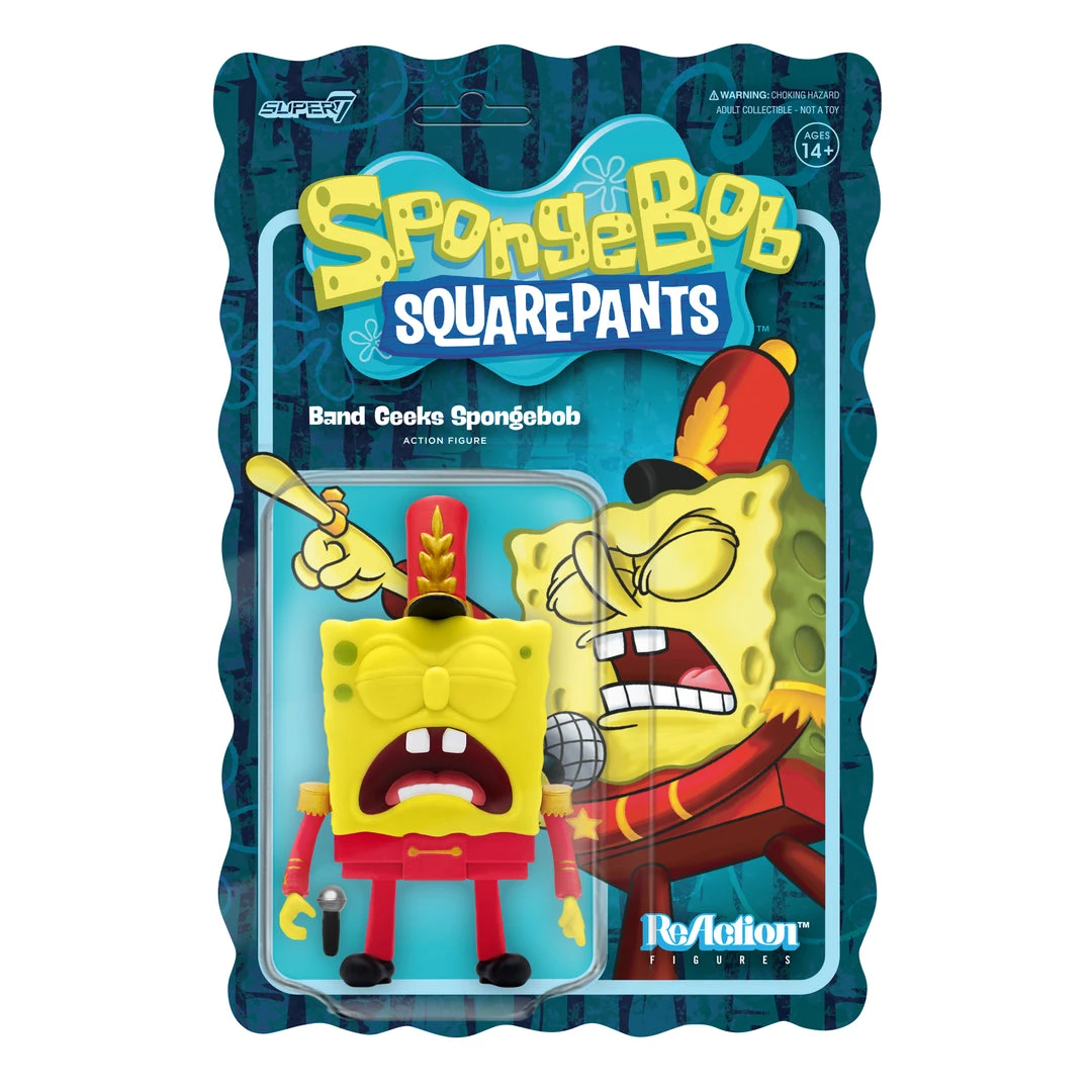 Super7 Animation SpongeBob SquarePants ReAction Wave 2 - Band Geeks SpongeBob 3 Super7 Animation SpongeBob SquarePants ReAction Wave 2 - Band Geeks SpongeBob