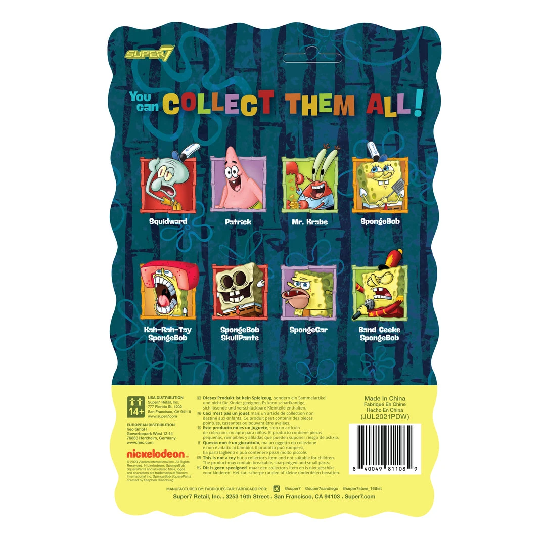 Super7 Animation SpongeBob SquarePants ReAction Wave 2 - Kah-Rah-Tay SpongeBob 5 Super7 Animation SpongeBob SquarePants ReAction Wave 2 - Kah-Rah-Tay SpongeBob