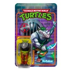 Super7 Teenage Mutant Ninja Turtles ReAction Figure - Rocksteady Movies & TV