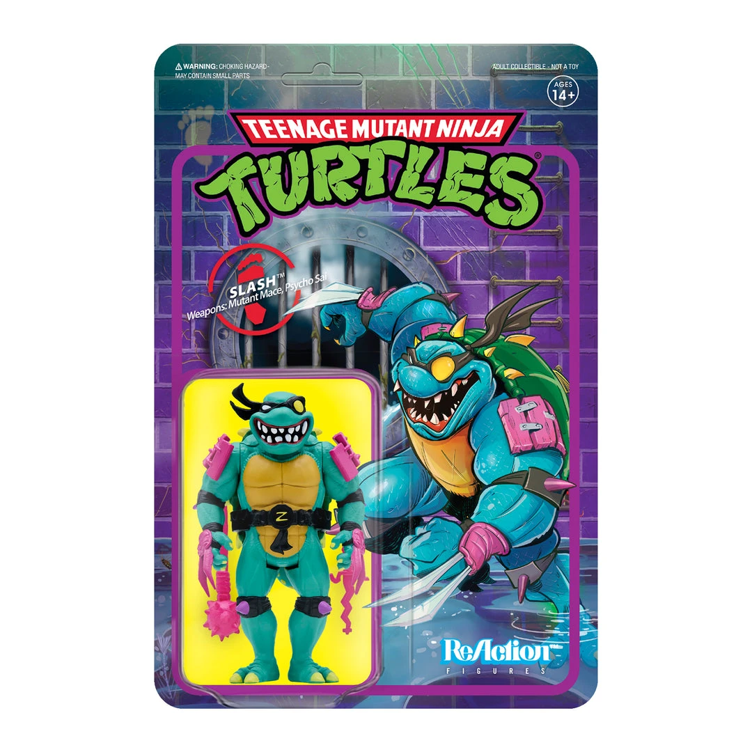 Super7 Teenage Mutant Ninja Turtles ReAction Figure Wave 4 - Slash 3 Super7 Teenage Mutant Ninja Turtles ReAction Figure Wave 4 - Slash