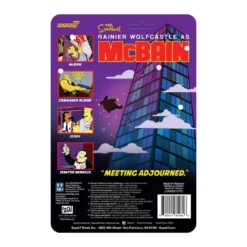 Super7 The Simpsons ReAction Wave 1 McBain - Scoey Movies & TV 7 Super7 The Simpsons ReAction Wave 1 McBain - Scoey Movies & TV