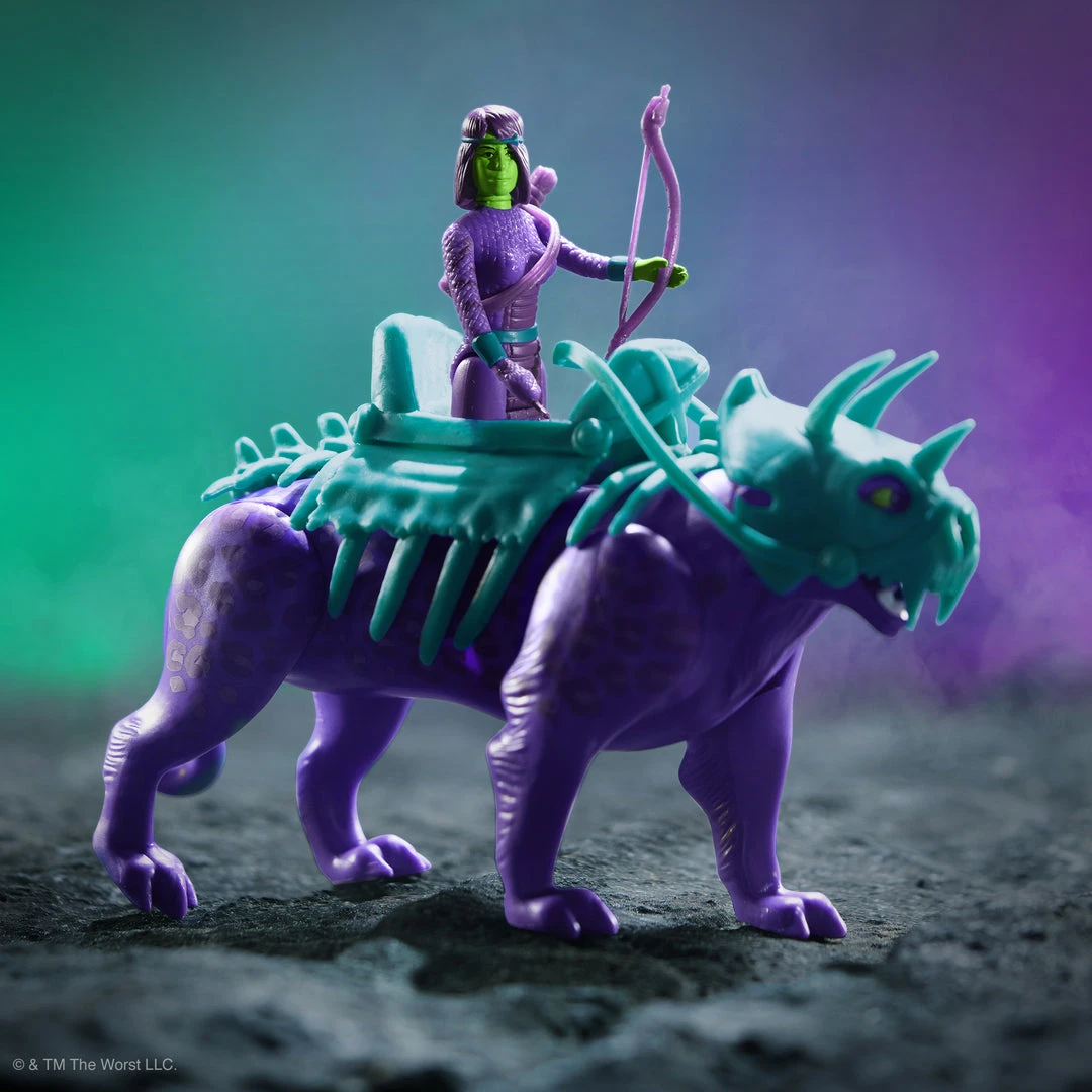 Super7 The Four Worstmen Of The Apocalypse ReAction Figure - Shedusa And Pestilence Leopard The Worst 4 Super7 The Four Worstmen Of The Apocalypse ReAction Figure - Shedusa And Pestilence Leopard The Worst