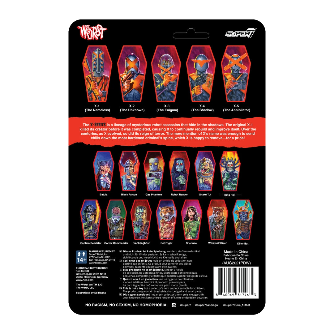 Super7 The Worst ReAction Figures Wave 3 - X-3 (The Enigma) 5 Super7 The Worst ReAction Figures Wave 3 - X-3 (The Enigma)