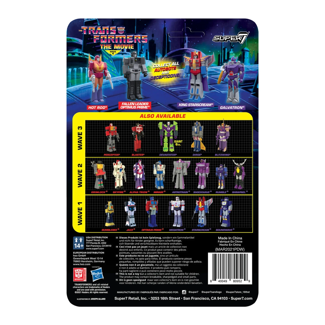 Super7 Transformers ReAction Figure Wave 4 - Hot Rod Movies & TV 5 Super7 Transformers ReAction Figure Wave 4 - Hot Rod Movies & TV