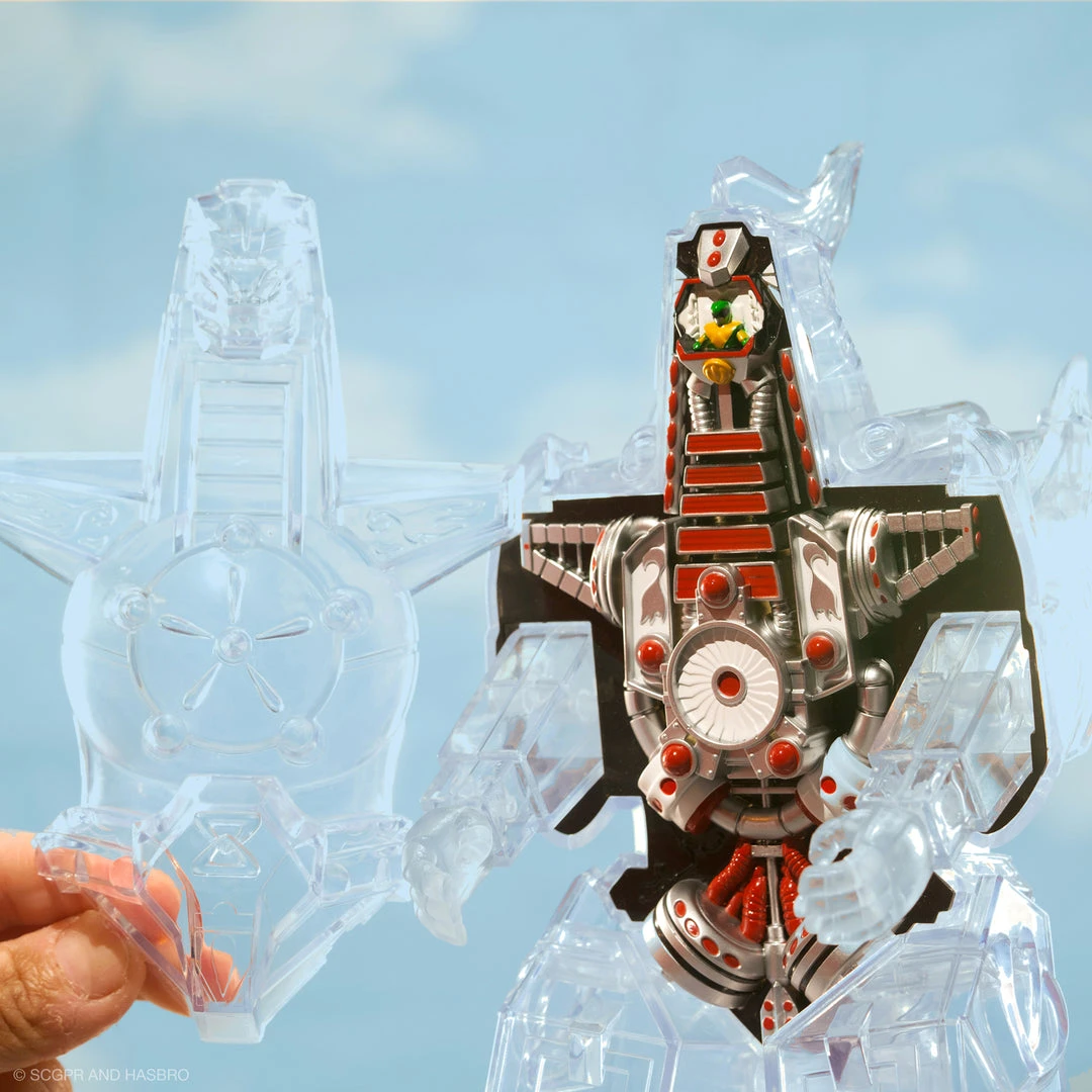 Super7 Mighty Morphin Power Rangers Super Cyborg - Dragonzord (Clear) 7 Super7 Mighty Morphin Power Rangers Super Cyborg - Dragonzord (Clear)
