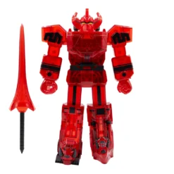 Super7 Mighty Morphin Power Rangers Super Cyborg - Megazord (Red Clear) Movies & TV