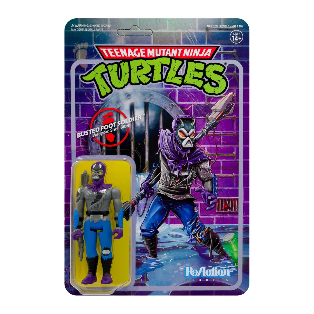 Super7 Teenage Mutant Ninja Turtles ReAction Figure Wave 3 - Damaged Foot Soldier Animation 3 Super7 Teenage Mutant Ninja Turtles ReAction Figure Wave 3 - Damaged Foot Soldier Animation