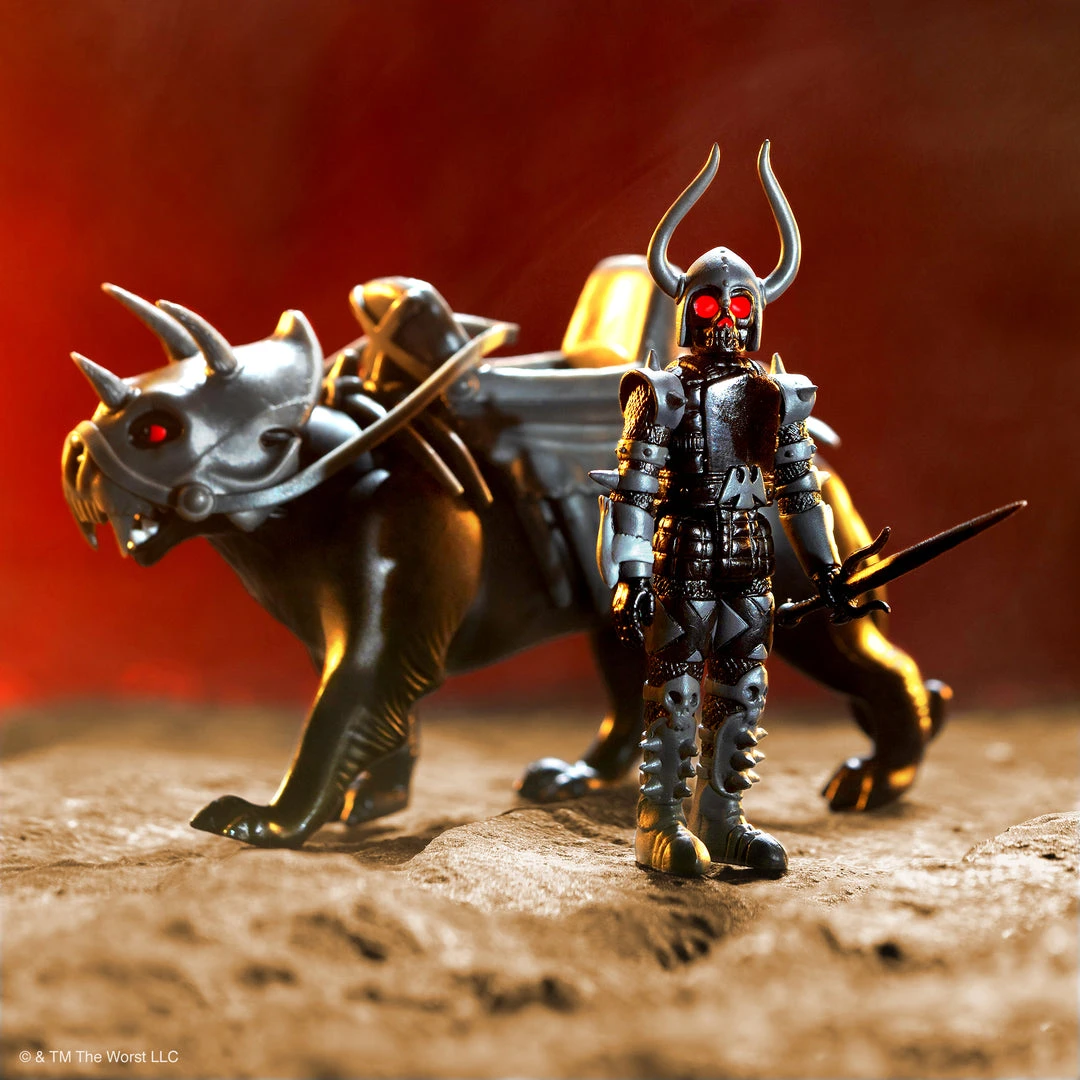 SUPER7 Sales 25 Super7 The Four Worstmen Of The Apocalypse ReAction Figure - Black Falcon And Famine Puma The Worst